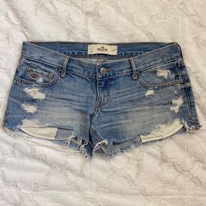 Hollister Low Rise Destroyed Shorts